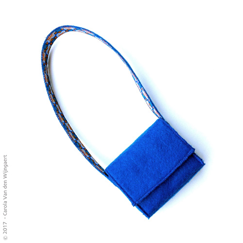 schoudertas - diepblauw